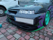 Supporto universale targa per bordo paraurti (plastica) Nero Opaco foto 4