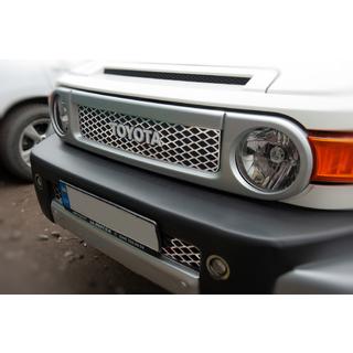 Coperture cromate per griglia (acciaio inox) Toyota FJ Cruiser 2006-2022 foto 3