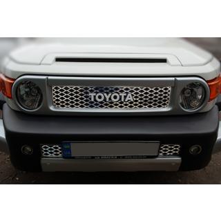 Coperture cromate per griglia (acciaio inox) Toyota FJ Cruiser 2006-2022 foto 1