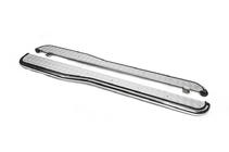 Mitsubishi Outlander 2001-2006 Barre Laterali MIT1257 (2 pz, acciaio inox) foto 1