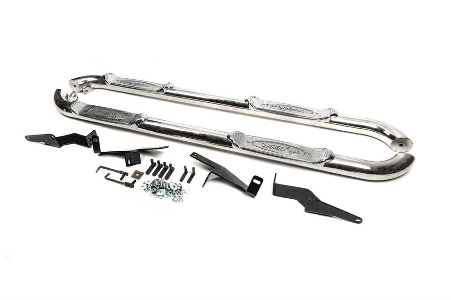 Hyundai Santa Fe 2 2006-2012 Barre Laterali B130319 (2 pz, acciaio inox) Foto 2