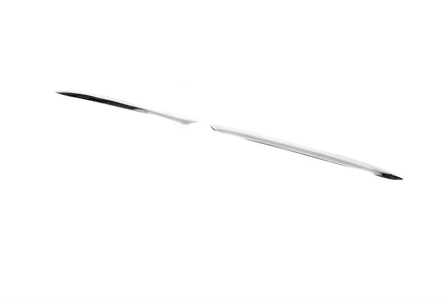 Mercedes E-class W213 2016-2023 Striscia cromata per paraurti posteriore 2020+ (acciaio inox) Foto 3
