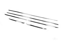Mercedes E-class W213 2016-2023 Modanature porta cromate Tipo-2 (6 pz, acciaio inox) foto 3