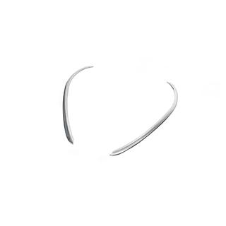 Coperture montanti porta posteriori cromate (2 pz, acciaio inox) foto 3