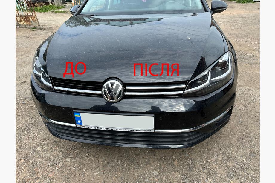 Volkswagen Golf 7/E-Golf 2012-2020 Coperture griglia 2017-2020 (acciaio inox) Foto 1