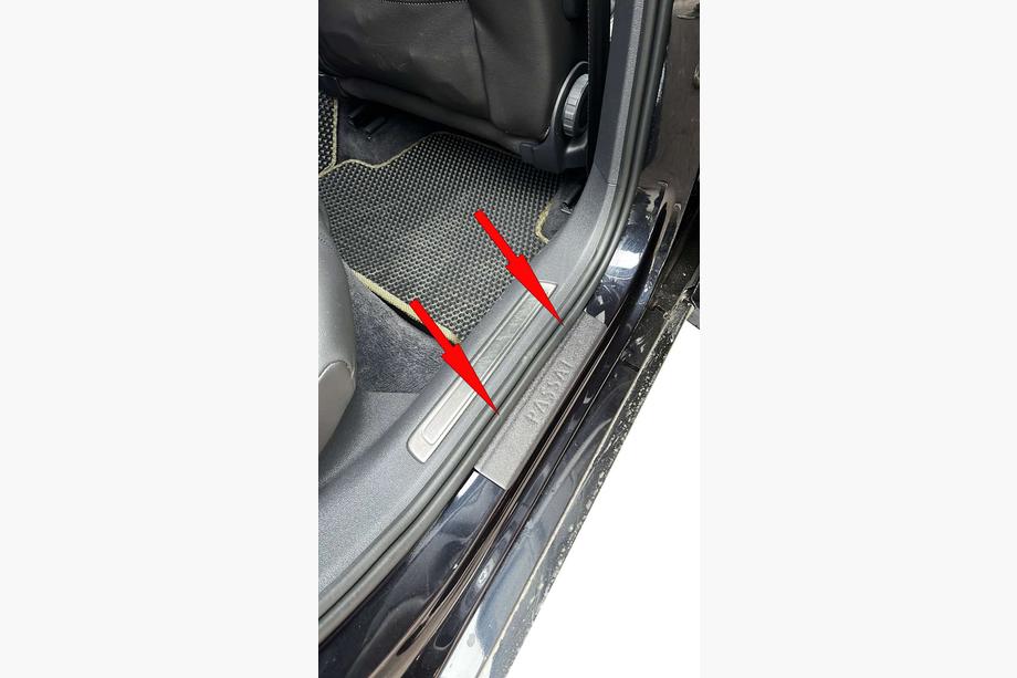 Volkswagen Passat CC 2008-2017 Battitacco DDU (4 pz, plastica) Foto 4