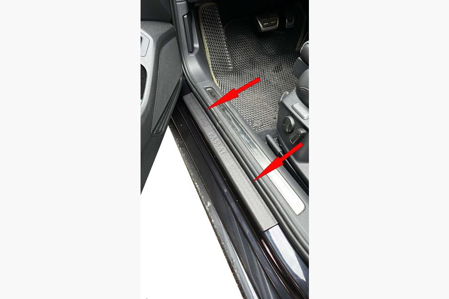 Volkswagen Passat CC 2008-2017 Battitacco DDU (4 pz, plastica) Foto 5