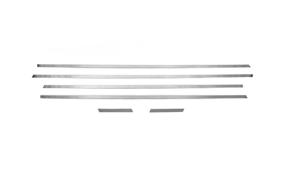 Honda Civic Sedan VIII 2006-2011 Modanature inferiori finestrini acciaio inox (6 pz) OmsaLine - Acciaio Inox Italiano Foto 3