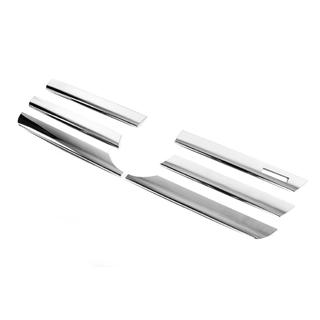 Coperture griglia larghe (2002-2006, 6 pezzi, acciaio inox) Mercedes Sprinter W901/902/903/904/905 1995–2006 foto 4